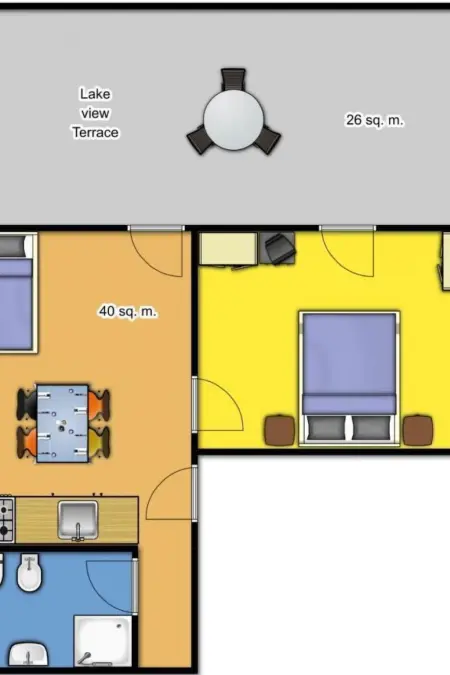 Wohnung in Solarolo mit privatem Parkplatz, Appartement 4 personnes à Manerba - Photo 35