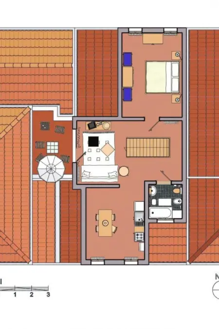 Zweijährige Terrassenwohnung, Appartement 2 personnes à Venise - Photo 10