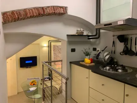 Wohnung 'Pellicceria' mit Wi-Fi, Appartement 4 personnes à Genova - Photo 5