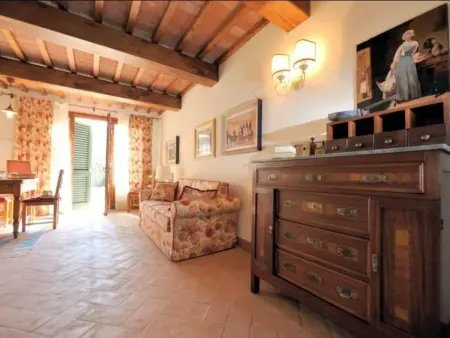 Lo Strettoio Wohnung mit Gemeinschaftspool, Appartement 5 personnes à Castelfalfi - Photo 4