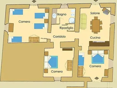 Großes Appartement, Appartement 7 personnes à Anghiari - Photo 5