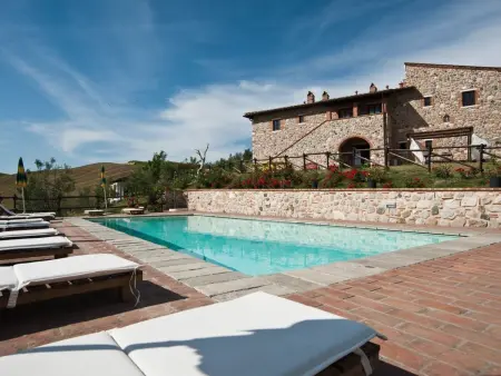 Efeu -Wohnung mit Gemeinschaftspool, Appartement 3 personnes à Volterra - Photo 9