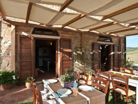 Efeu -Wohnung mit Gemeinschaftspool, Appartement 3 personnes à Volterra - Photo 23