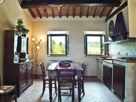 Biancospino' Wohnung mit Schwimmbad, Appartement 4 personnes à Volterra - Photo 4