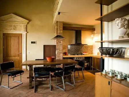 Wohnung  Villa Famiglia3  mit Pool, Appartement 6 personnes à Volterra - Photo 1