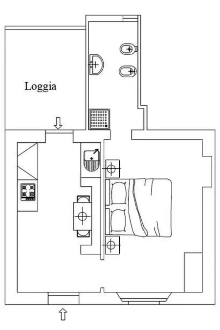 Wohnung 'Santinovo Camino, Appartement 2 personnes à Colle Val d'Elsa - Photo 12