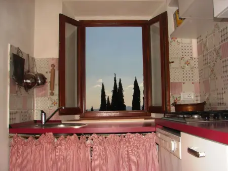für sieben Personen mit tollem Blick auf die Hügel des Chianti - Photo 14