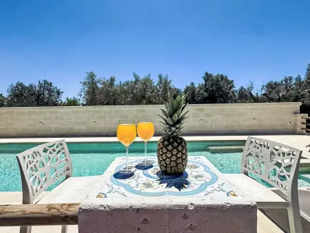 Trullo für Ferien in Apulien, Maison 5 personnes à San Michele Salentino - Photo 6