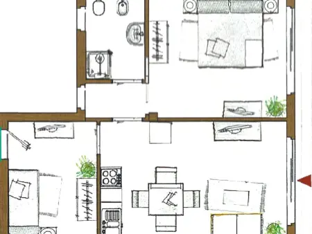 mit Terrasse, Appartement 3 personnes à Arzachena - Photo 3