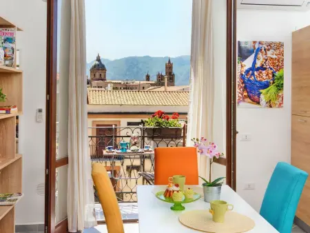 Ein-Zimmer-Wohnung 'Capo House' mit Balkon, Appartement 4 personnes à Palermo - Photo 4