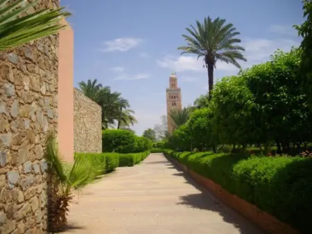 Schöne Wohnung mit Balkon und Bergblick, Appartement 4 personnes à Marrakech - Photo 19
