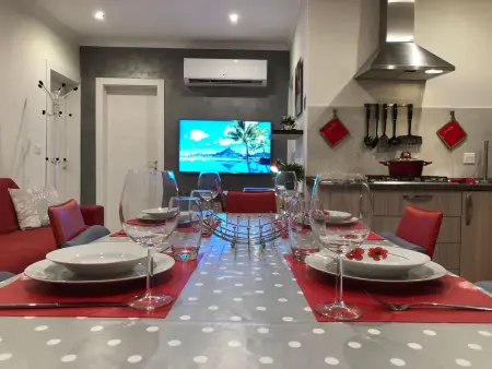 Klimatisierte Wohnung mit Grill und Terrasse, Appartement 5 personnes à Marsascala - Photo 8