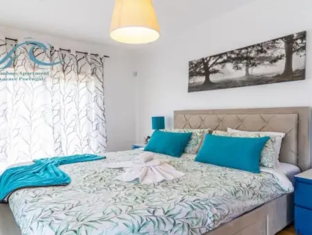 Genießen Sie den Balkon mit Blick auf das Meer, Appartement 6 personnes à Famalicão - Photo 2