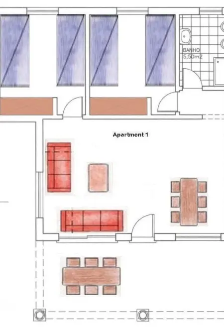 mit Terrasse und Gemeinschaftspool, Appartement 4 personnes à Lagos - Photo 22