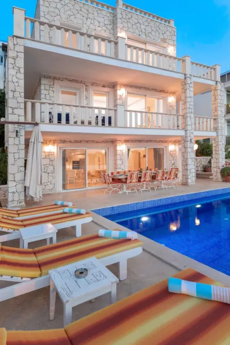Luxuriöse Natursteinvilla  Ketchy, Maison 14 personnes à Kalkan - Photo 9