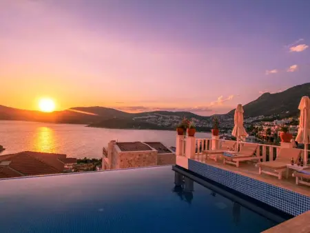 Luxuriöse Natursteinvilla  Ketchy, Maison 14 personnes à Kalkan - Photo 14
