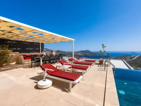 Villa mit Traum-Meerblick für 12 Personen, Maison 12 personnes à Kalkan - Photo 2