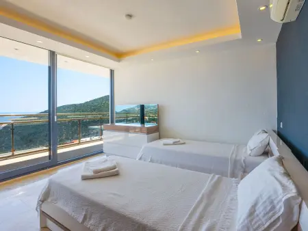 Villa mit Traum-Meerblick für 12 Personen, Maison 12 personnes à Kalkan - Photo 16