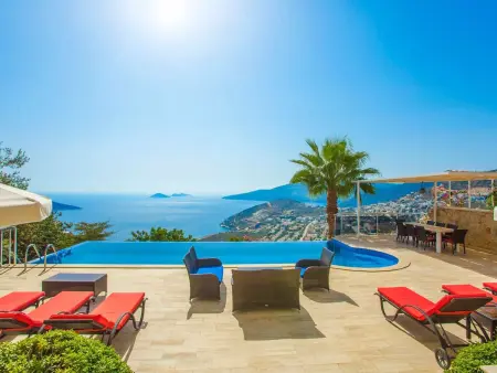 Villa für 10 P mit unglaublichem Ausblick, Maison 10 personnes à Kalkan - Photo 8