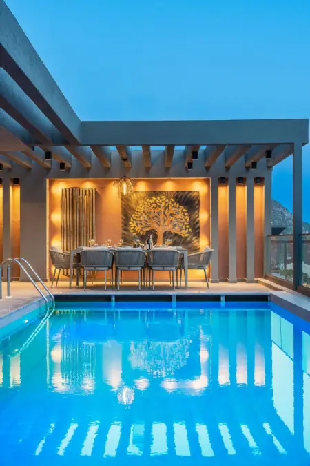 Designervilla mit Sauna Hamam Meerblick, Maison 8 personnes à Kalkan - Photo 5