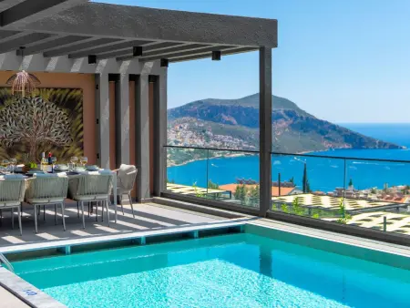 Designervilla mit Sauna Hamam Meerblick, Maison 8 personnes à Kalkan - Photo 8