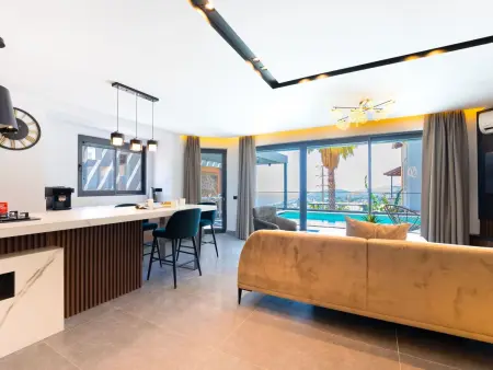 Designervilla mit Sauna Hamam Meerblick, Maison 8 personnes à Kalkan - Photo 11