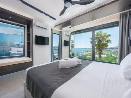 Designervilla mit Sauna Hamam Meerblick, Maison 8 personnes à Kalkan - Photo 18