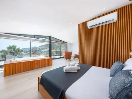 Designervilla mit Sauna Hamam Meerblick, Maison 8 personnes à Kalkan - Photo 24