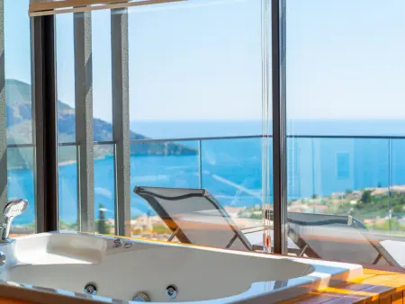 Designervilla mit Sauna Hamam Meerblick, Maison 8 personnes à Kalkan - Photo 37
