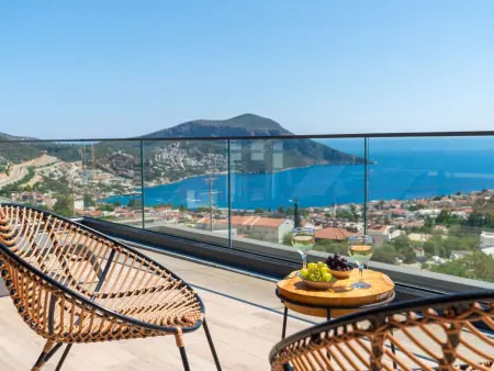 Designervilla mit Sauna Hamam Meerblick, Maison 8 personnes à Kalkan - Photo 38