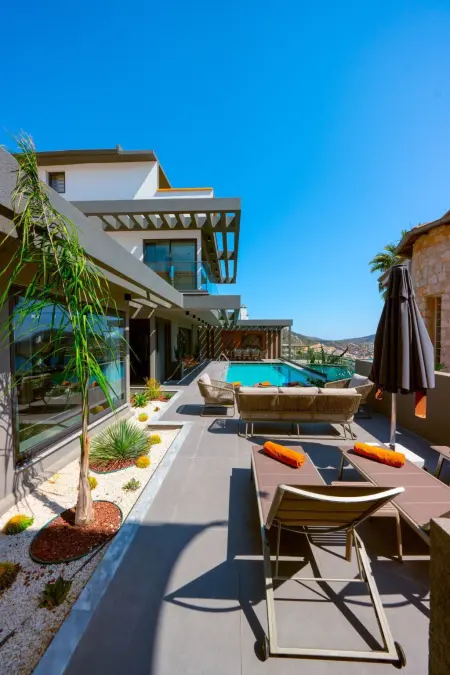 Designervilla mit Sauna Hamam Meerblick, Maison 8 personnes à Kalkan - Photo 43