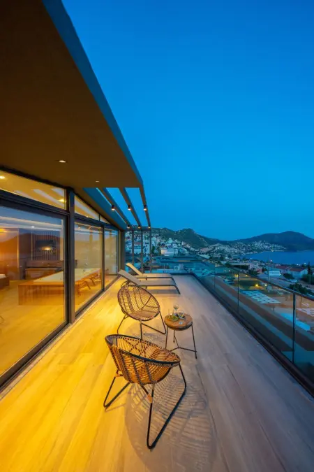 Designervilla mit Sauna Hamam Meerblick, Maison 8 personnes à Kalkan - Photo 49