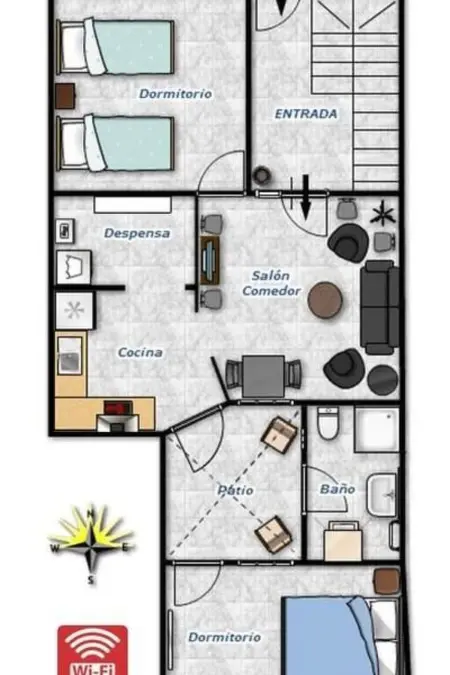 Wohnung  Casa Charo  mit Privatparkplatz, Appartement 4 personnes à Chipiona - Photo 28