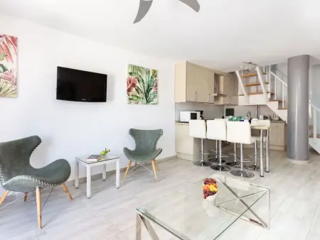 Moderne Wohnung mit Meerblick und Pool, Appartement 6 personnes à Playa de las Américas - Photo 9