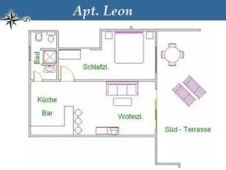 Modern eingerichtete Wohnung Leon mit Terrasse, Appartement 3 personnes à Playa San Juan - Photo 6