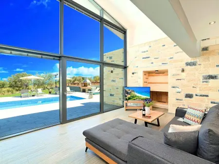 für 15 Personen in Chania, Kreta (West-Kreta), Maison 15 personnes à Georgioupoli - Photo 3