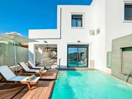 Perla Nera Villa mit privatem beheiztem Pool, Maison 6 personnes à Georgioupoli - Photo 4