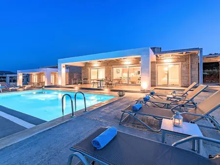 in Georgioupoli mit Privatem Pool und Meerblick, Maison 24 personnes à Georgioupoli - Photo 29