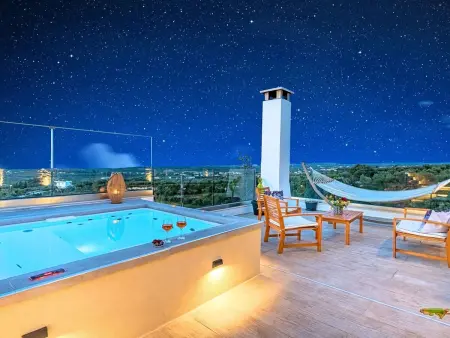 Akalli Villa Privater Pool, Whirlpool, Maison 12 personnes à Georgioupoli - Photo 2