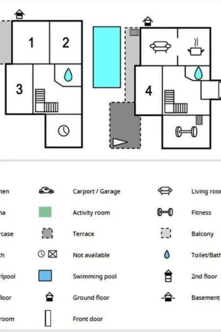 mit Whirlpool, Maison 7 personnes à Imotski - Photo 25
