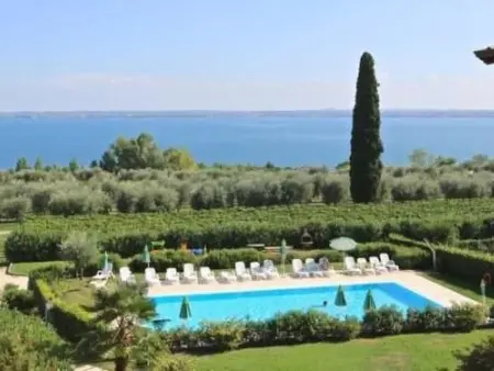 Wohnung mit Balkon, Garten und Seeblick, Appartement 6 personnes à Moniga del Garda - Photo 13