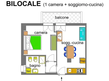 Wohnung in Strandnähe, Appartement 4 personnes à Cupra Marittima - Photo 7