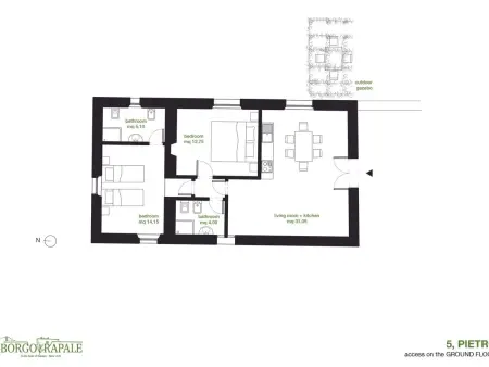 Wohnung  Pietro  mit Gemeinschaftspool, Appartement 6 personnes à Bucine - Photo 13