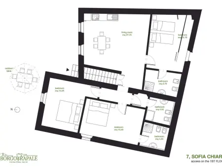 'Sofia' mit Pool, Appartement 10 personnes à Bucine - Photo 15