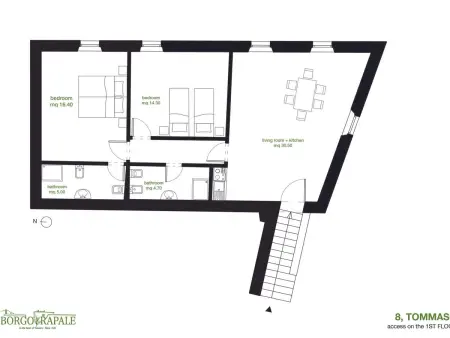 'Tommaso' mit Schwimmbad, Appartement 6 personnes à Bucine - Photo 13