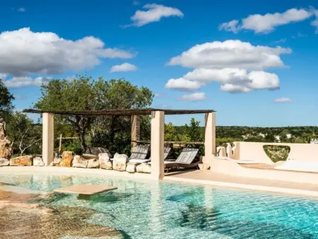 Schönes Steinhaus mit Pool und Panoramablick, Maison 14 personnes à Ostuni - Photo 24