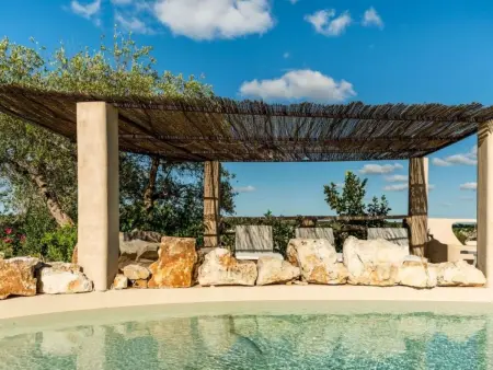 Schönes Steinhaus mit Pool und Panoramablick, Maison 14 personnes à Ostuni - Photo 27