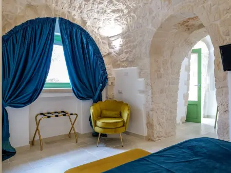 Rundes Steinhaus 'Palmento' mit Schwimmbad, Appartement 2 personnes à Martina Franca - Photo 5