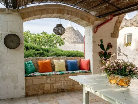 Rundes Steinhaus 'Palmento' mit Schwimmbad, Appartement 2 personnes à Martina Franca - Photo 8