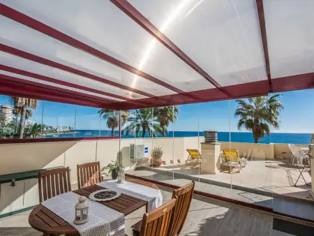 Appartement en bord de mer à Mijas Costa avec terrasse spacieuse face à la mer pour 4 pers. - Photo 10
